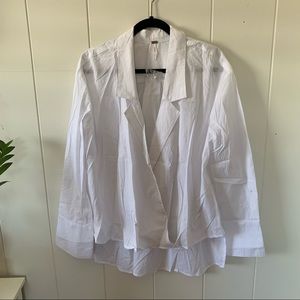 Free People White Blouse BNWOT LRG